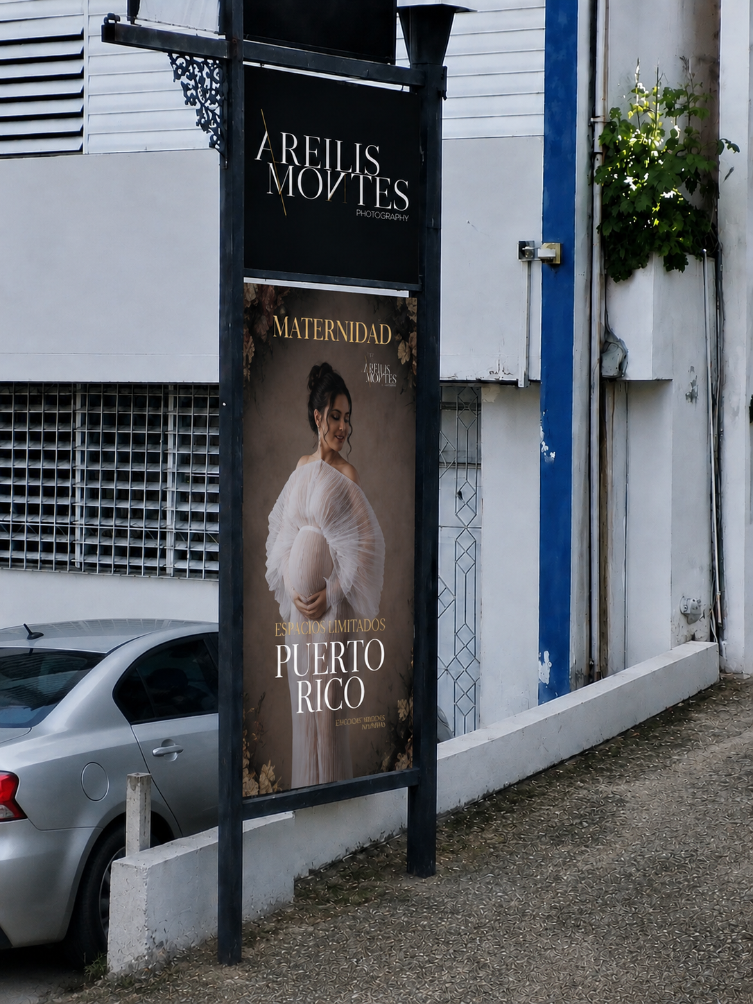 Areilis Montes Photography street banner for the Maternity experience in Puerto Rico